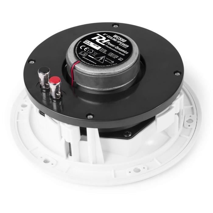 Caixas de som de teto - POWER DYNAMICS - WCS80 - 140 watts máx. - Bluetooth/Wi-Fi - Amplificador integrado