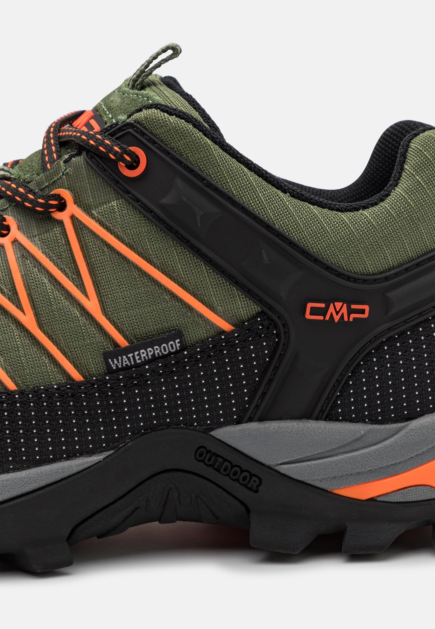 CMP RIGEL LOW TREKKING SHOES WP - Wanderschuhe - torba/flash orange