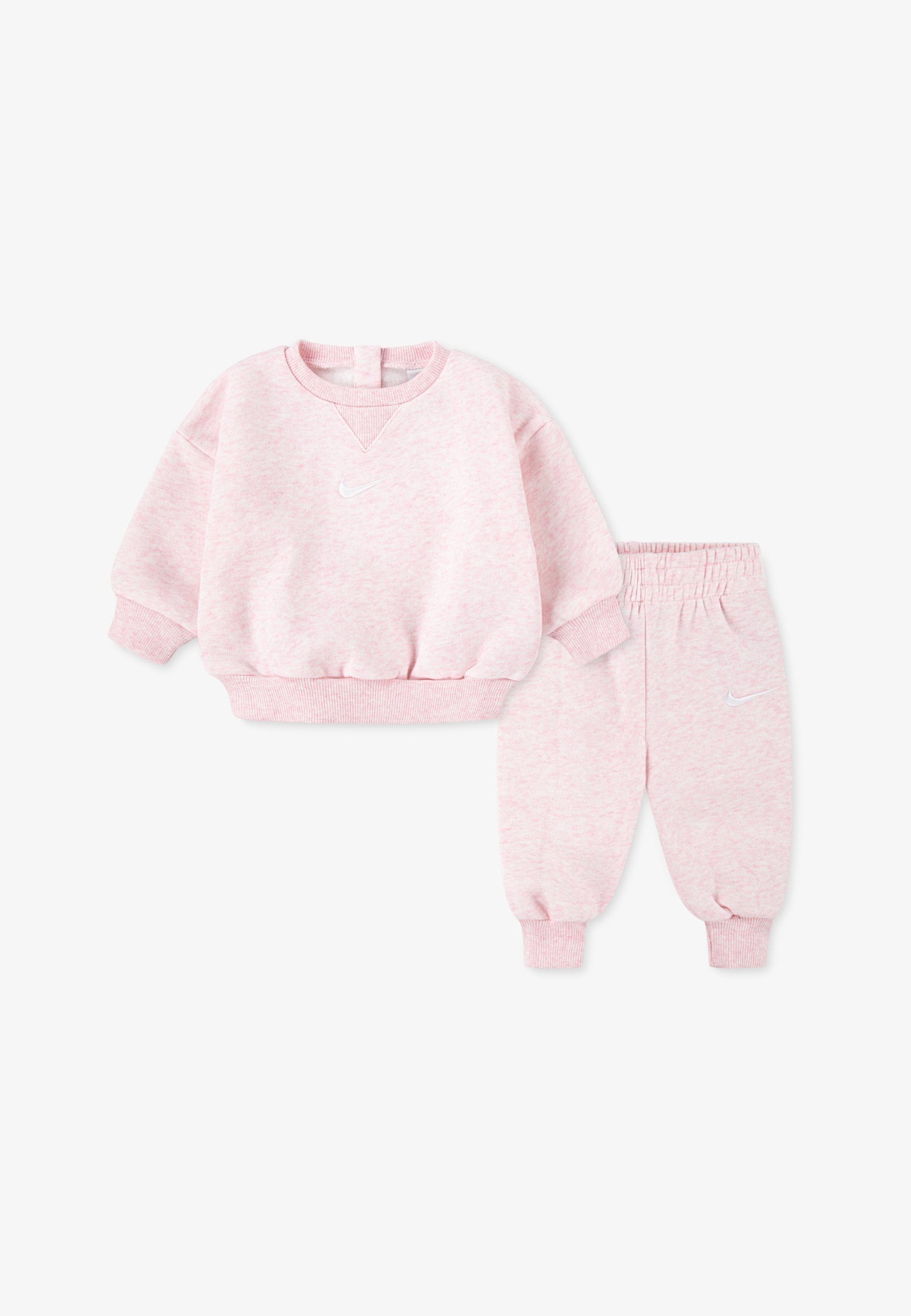 Tuta Nike Sportswear ESSENTIAL CREW SET UNISEX - Colore rosa mélange