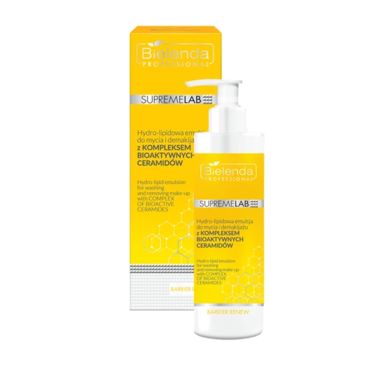 Bielenda Professional Supremelab Barrier Renew hydro-lipidowa emulsja do mycia i demakijażu 200 ml