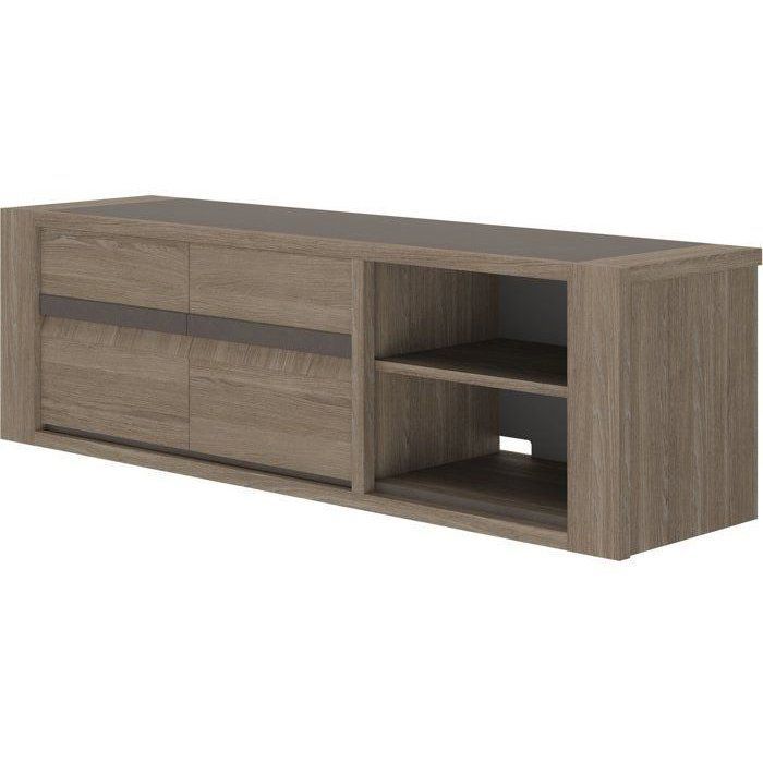 Meuble TV MARCEAU – Coloris Chêne Reed – 190 × 48 × 57 cm – GAMI