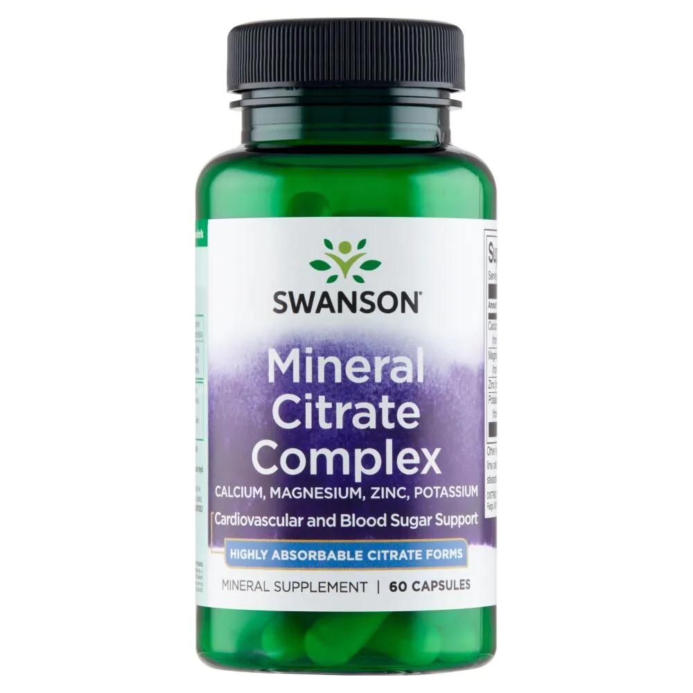 Swanson Multi Mineral Citrate Complex Zestaw minerałów Kapsułki