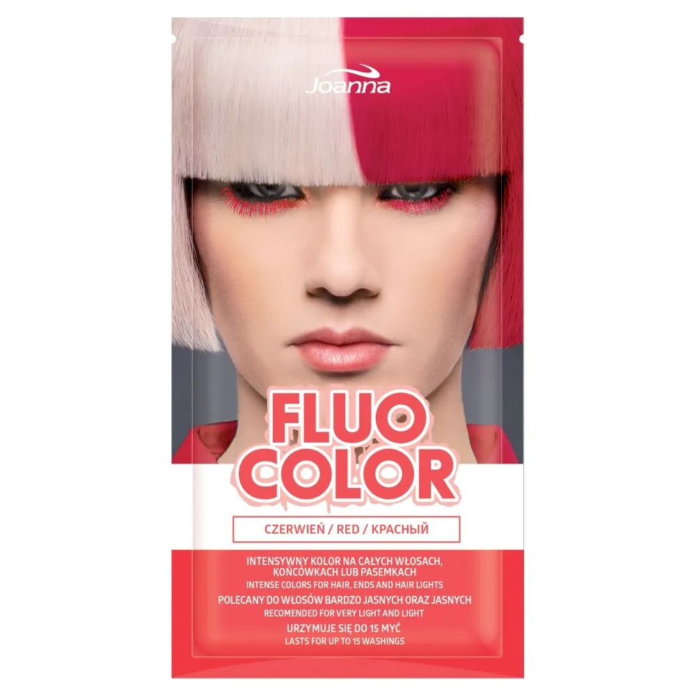 Joanna Fluo Color Szamponetka Koloryzująca Czerwień