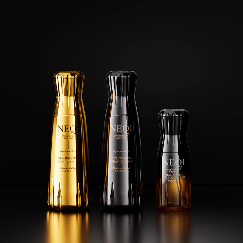 NEQI Treatment Treasure Diamond Glass - Produto de styling completo para brilho e maciez dos cabelos.