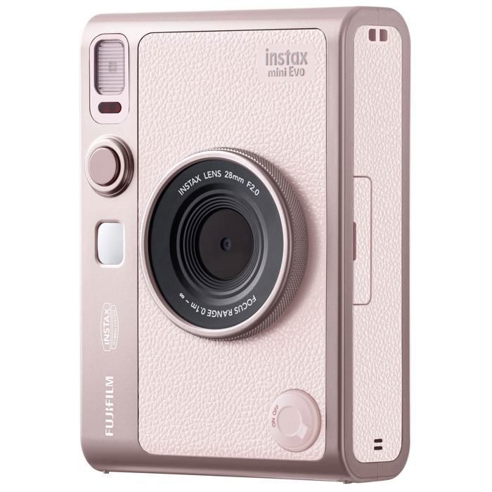 Fotocamera istantanea - FUJIFILM - INSTAX mini EVO - Rosa - 10 modalità ottiche - Bluetooth
