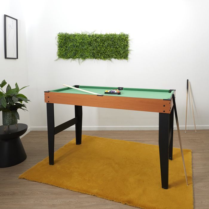 Mesa de bilhar - Mister Gadget - Compacta - Elegante - Marrom e Preta