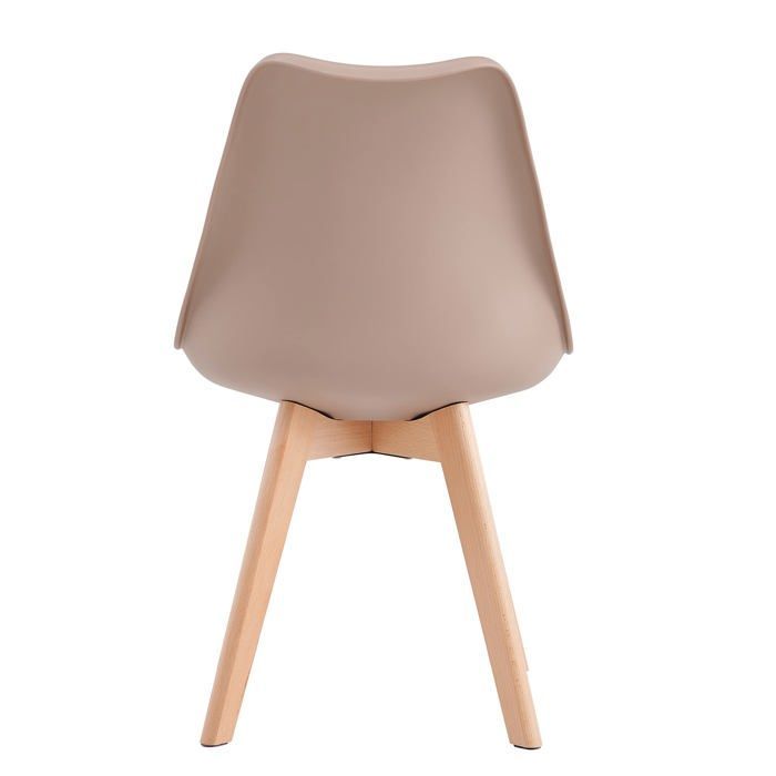 mcc direct Eva Lot de 4 chaises de salle à manger design Marron