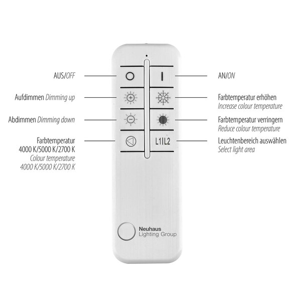 Φωτιστικό οροφής LED KUNEO, Ø 45 cm, λευκό