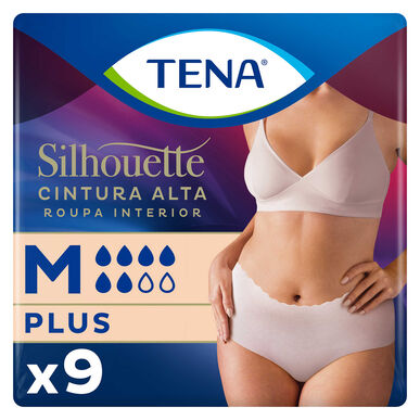 Tena Silhouette Plus inkontinenstruser M Krem 9 enheter 9 enheter