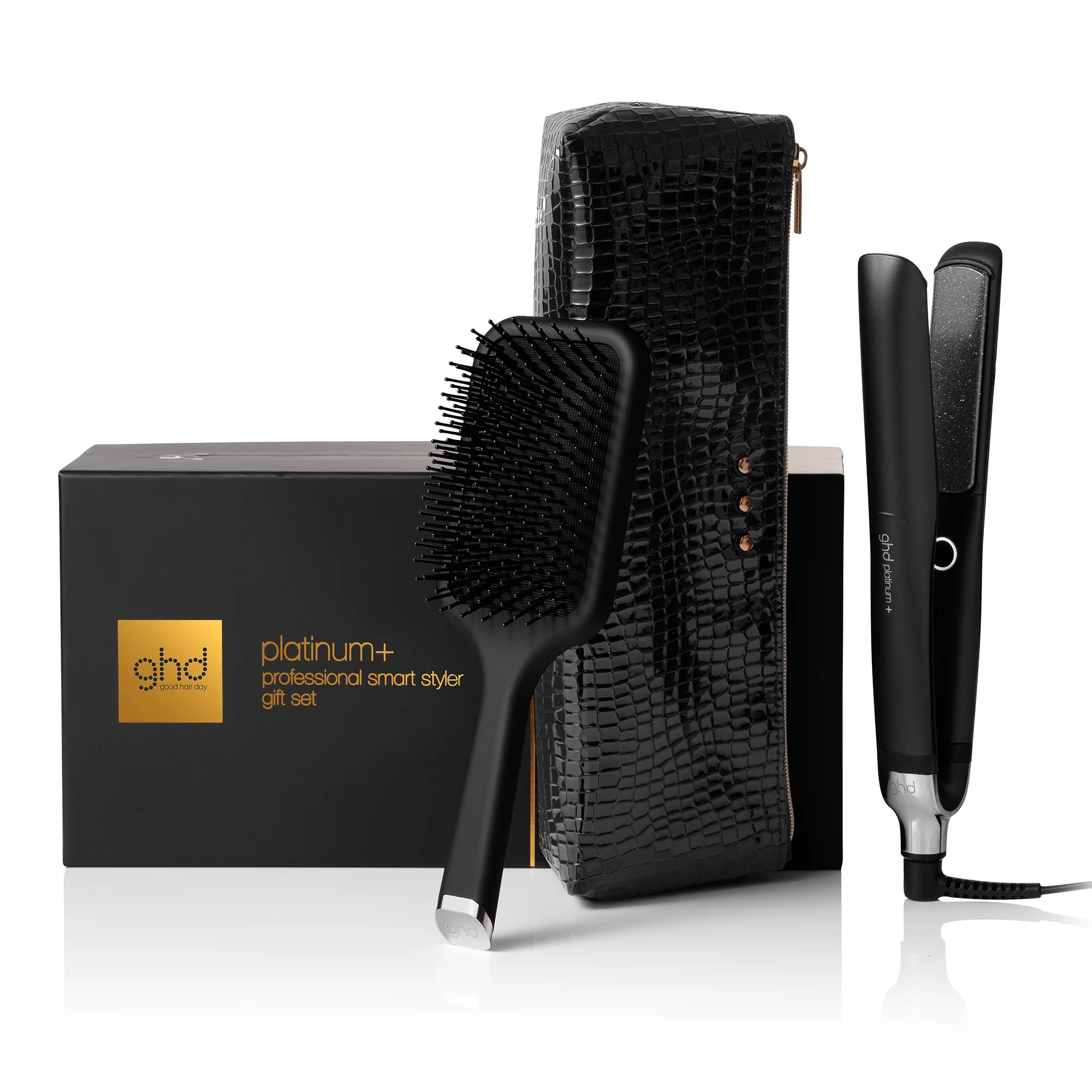 Styler ghd platinum+ Gift Set - piastra per capelli professionale + paddle brush - Cofanetti per Capelli, Piastra Capelli, Spazzole