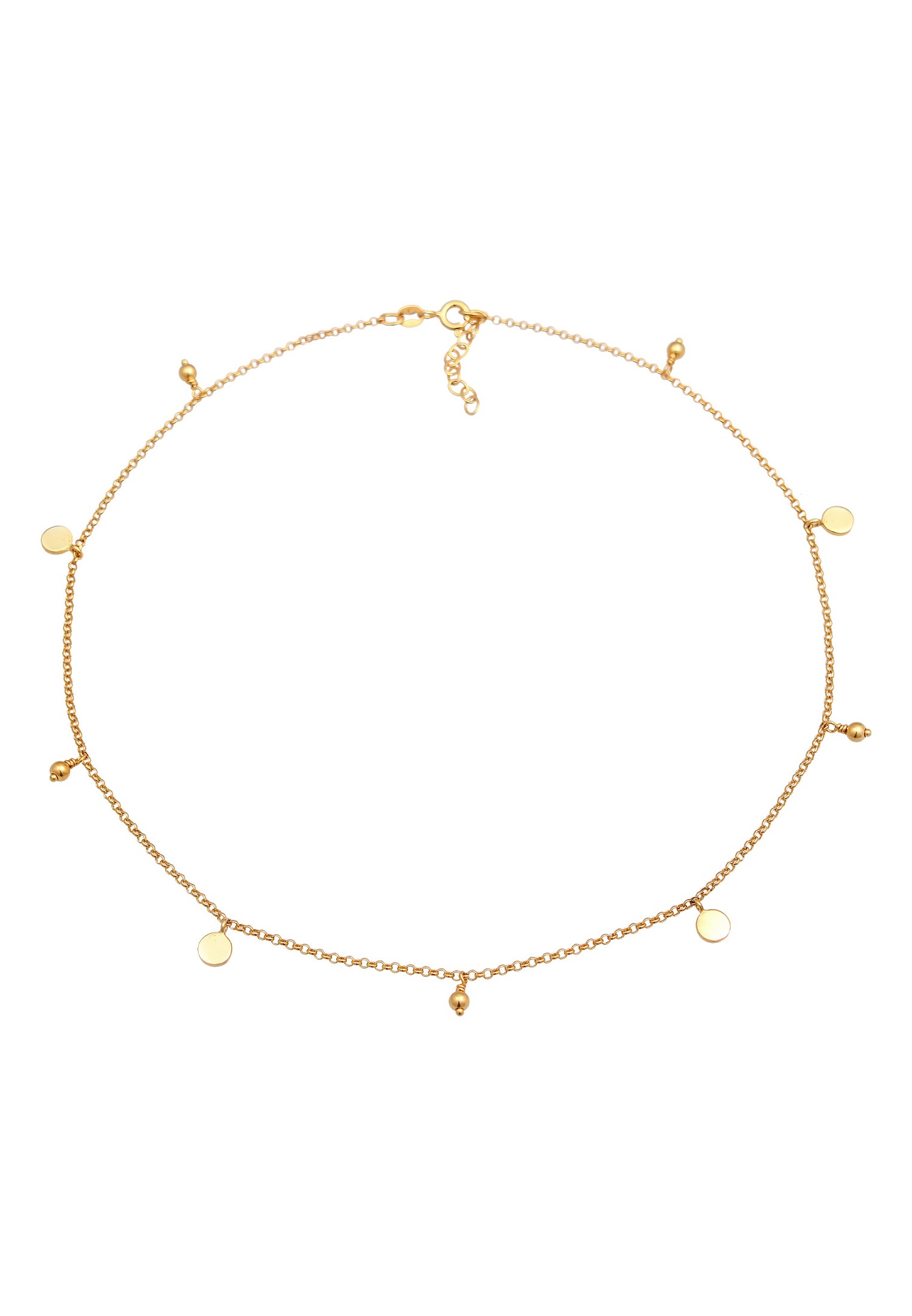 Elli Femme Choker plaquette style boho en argent sterling 925