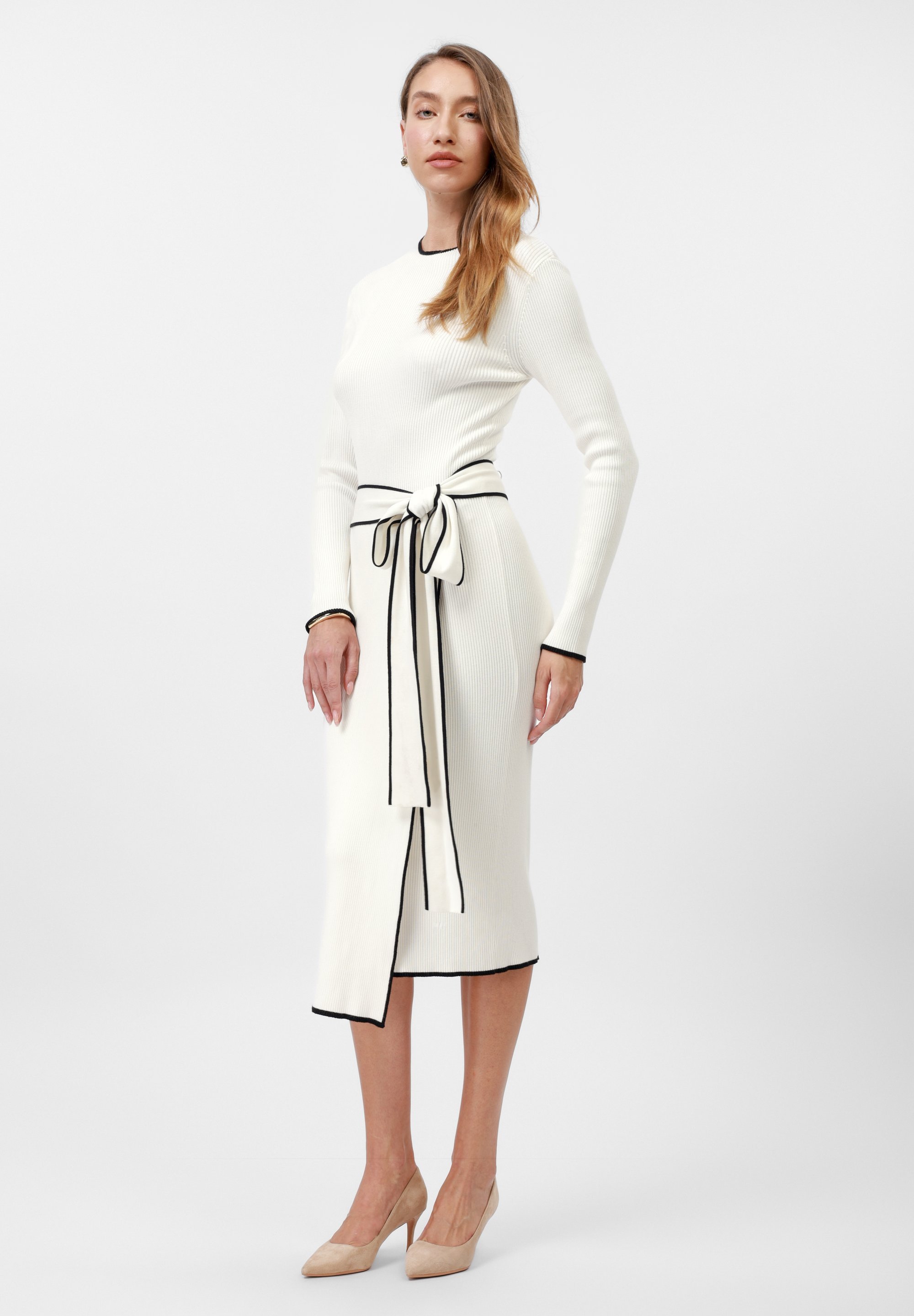 Anna Field Jumperjurk - wit/zwart