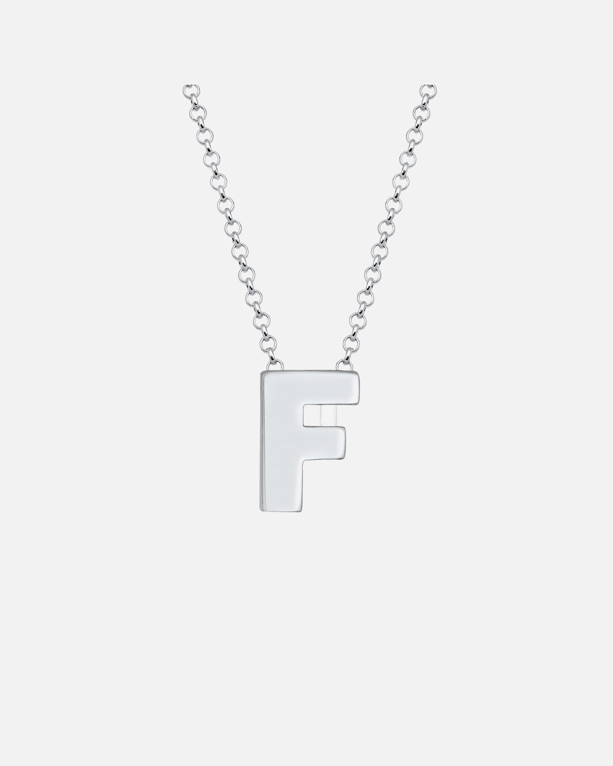 Elli Femme Lettre F Initiales Minimal en Argent Sterling 925