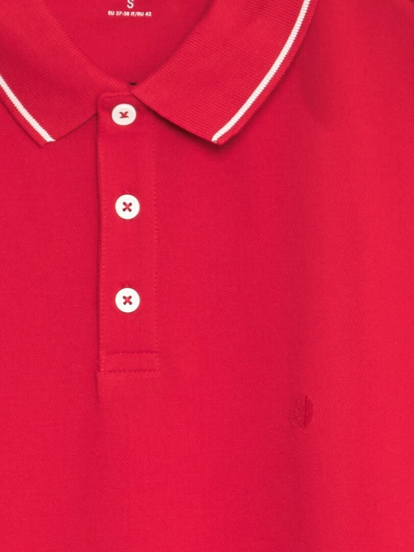 Poloshirt van piquékatoen - rood