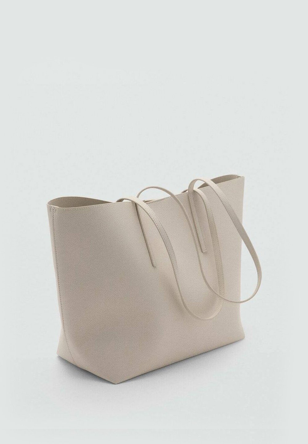 Mango Handtas - gemêleerd beige