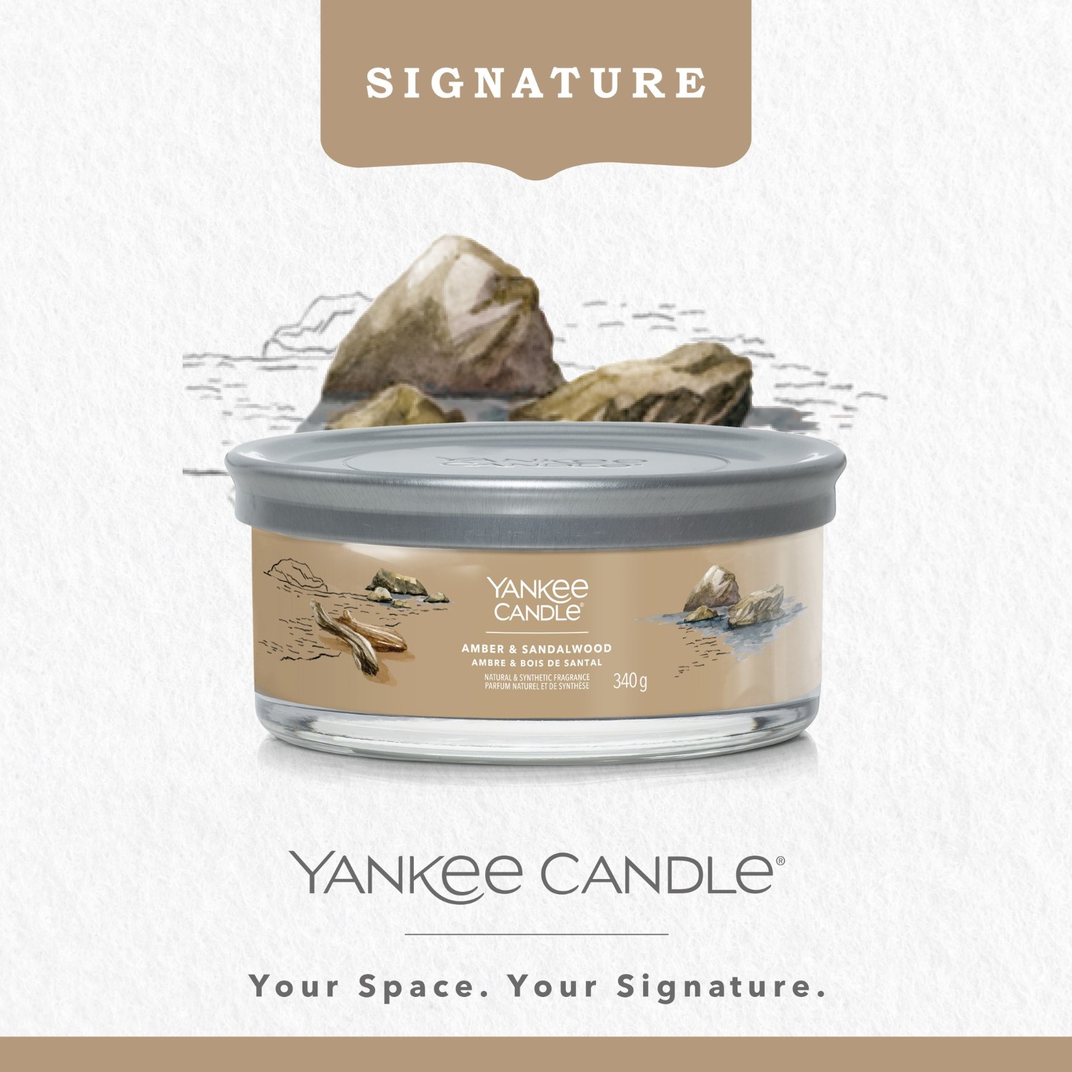 YANKEE CANDLE 5 Mèches Ambre et Bois de Santal