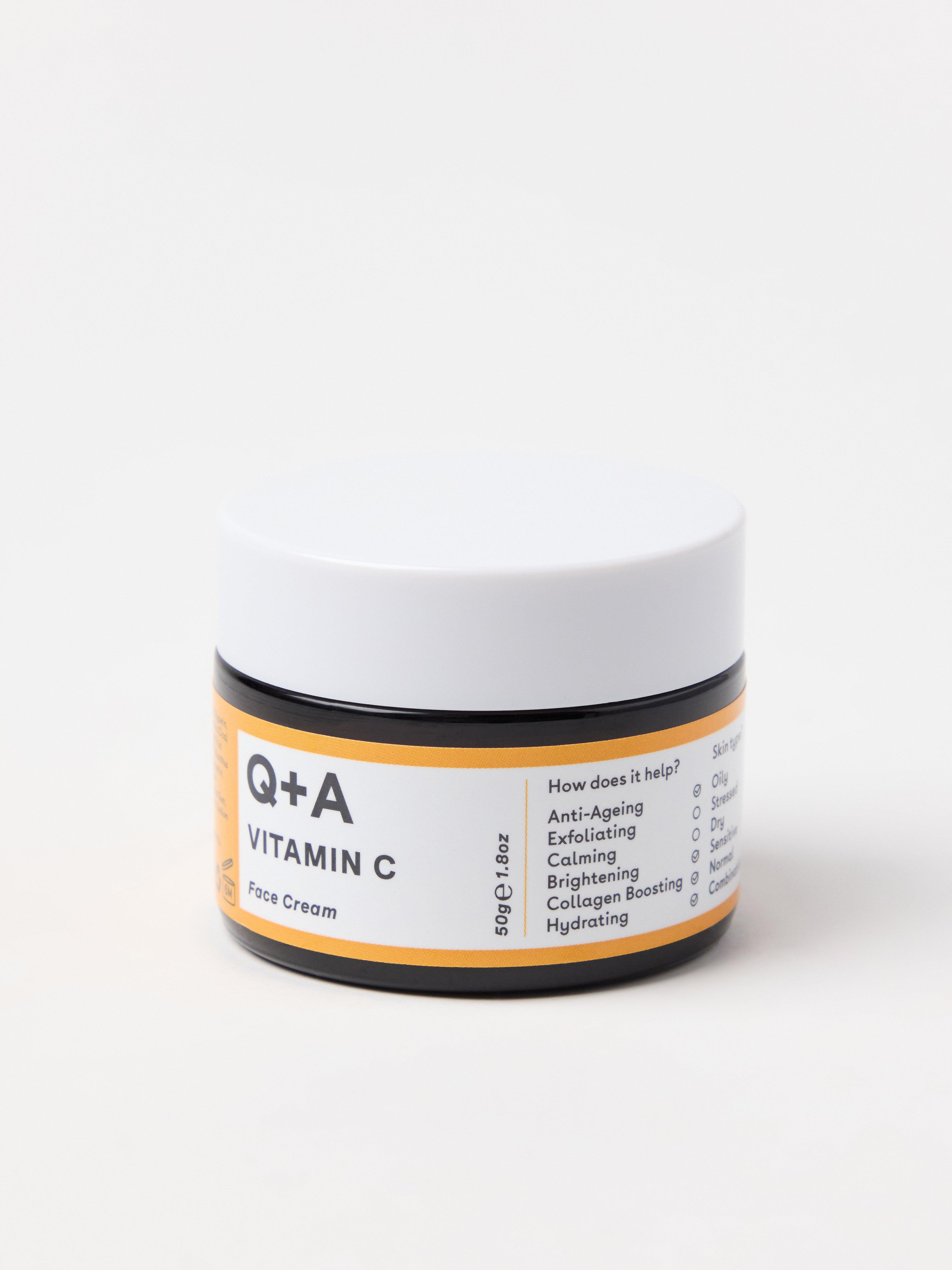 Crema facial iluminadora con vitamina C QA Sin color