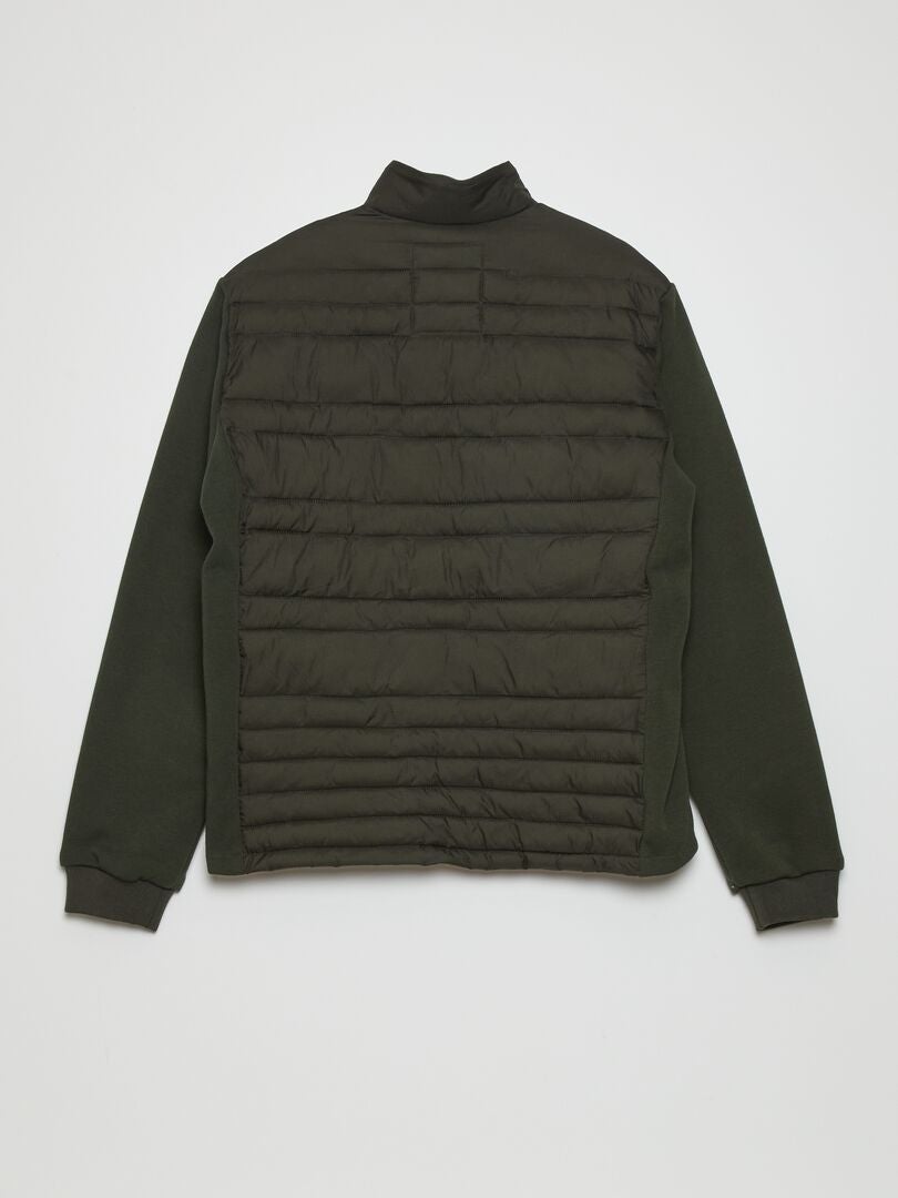 Lekka pikowana kurtka puchowa - KHAKI