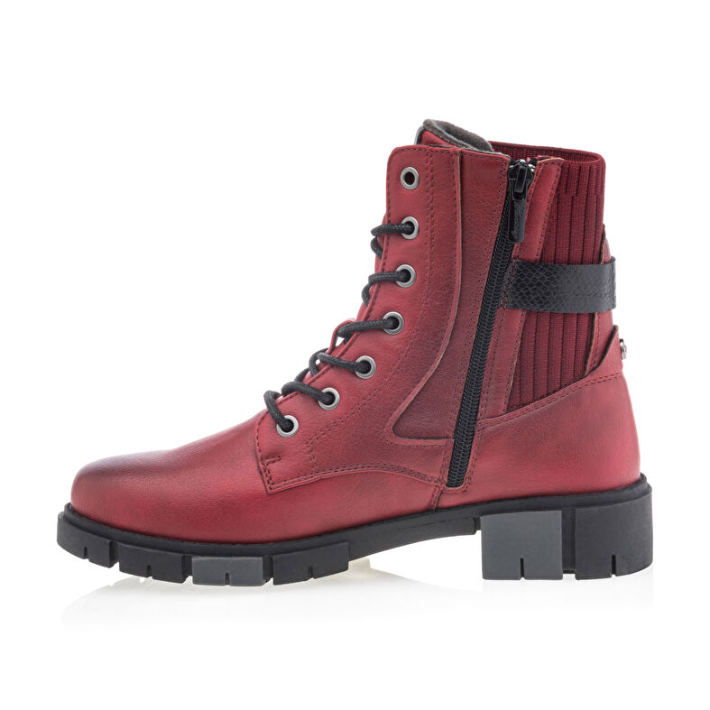Rote Damenstiefel / Stiefeletten