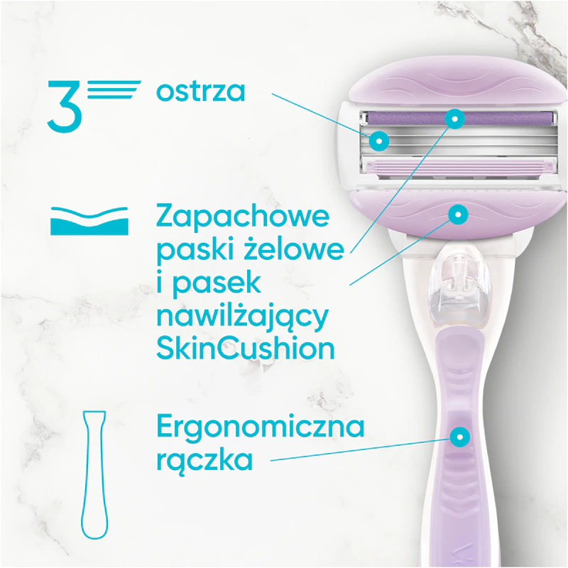 Náhradné čepele Gillette Venus ComfortGlide Breeze + ochranný kryt