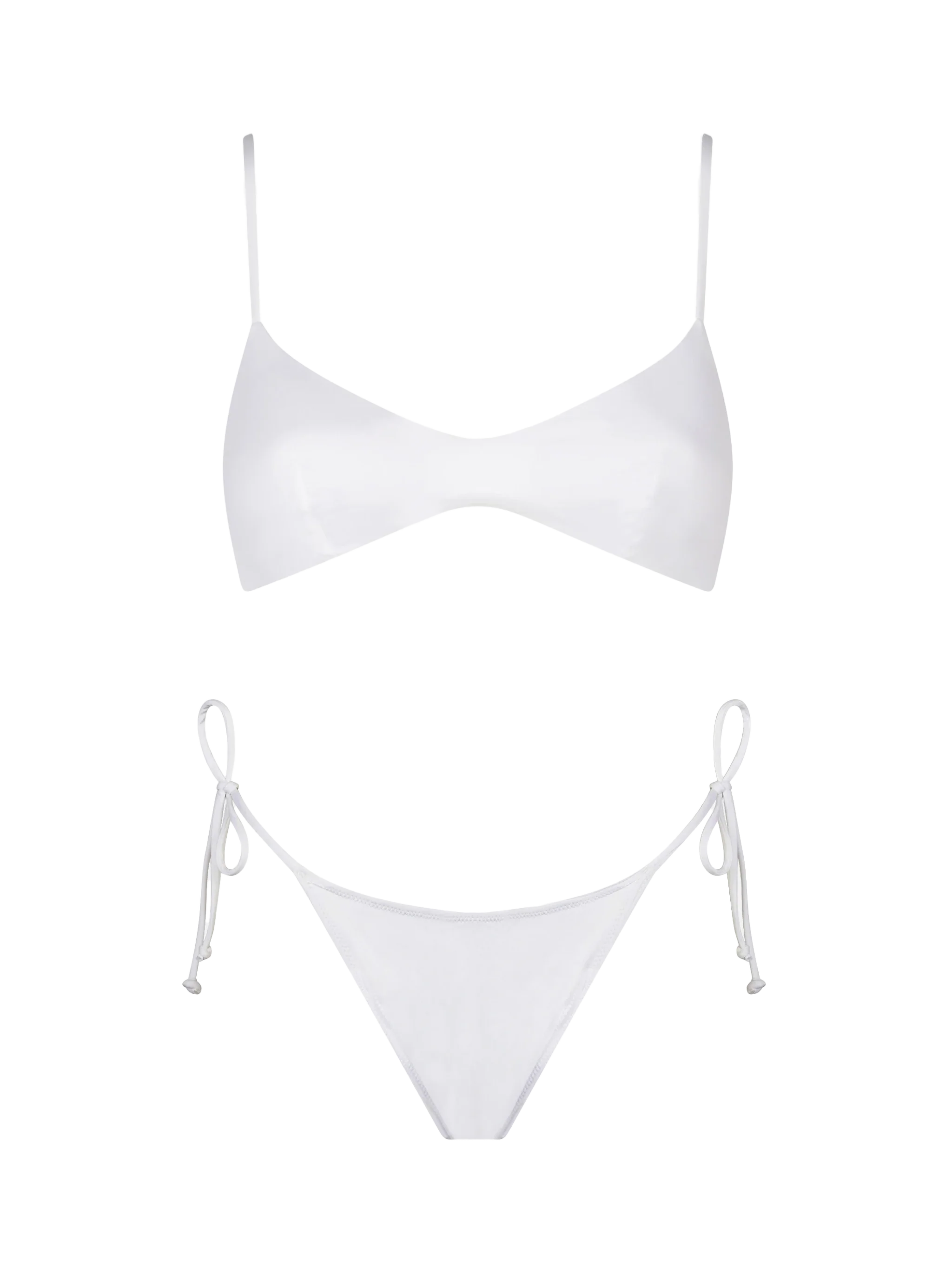 Witte bralette bikini voor dames