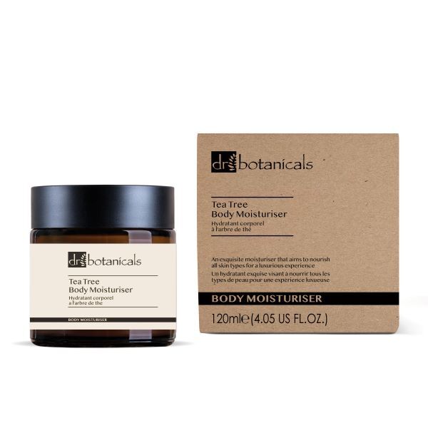 Hydratační tělový krém Dr. Botanicals s eukalyptem a čajovníkem 120 ml