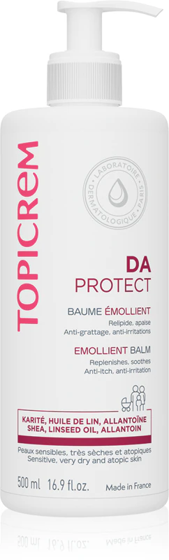 Topicrem AD Bálsamo Emoliente, bálsamo corporal nutritivo para pele seca e atópica.