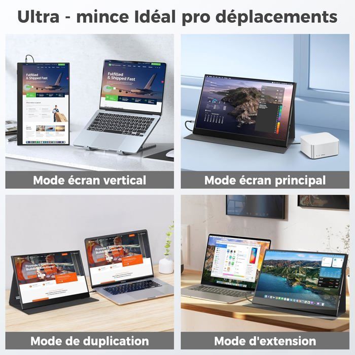 Écran Portable - UFYQL - M156F04 - 15,6