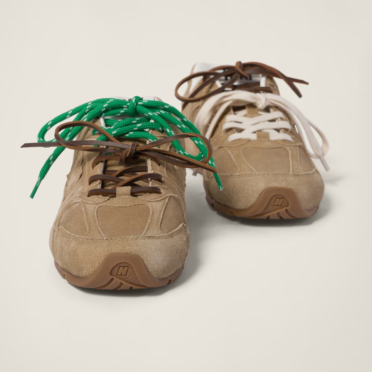 New Balance X Miu Miu 530 SL suede sneakers Ecru