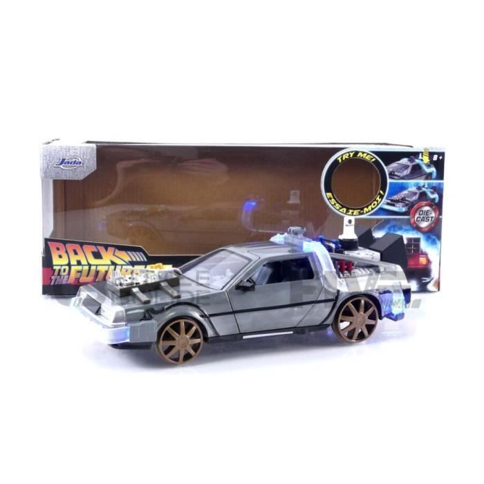 Verzamelbaar miniatuurautootje - DeLorean Back to the Future III (1990) - Jada Toys - schaal 1/24 - zilver