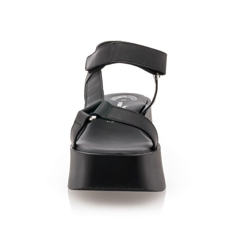 Sandalias negras para mujer / Zapatos de punta abierta