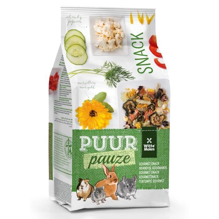 WITTE MOLEN Friandise Puur Snack Muesli - Pour rongeur - 700g