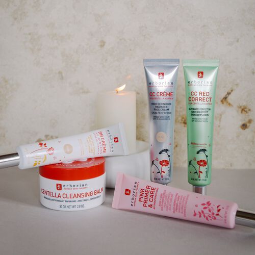 Base de teint rose et soin — base floutant les pores
