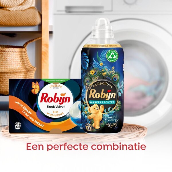 Robijn Veļas mazgāšanas līdzekļa vāciņi Black Velvet<br>120 gab