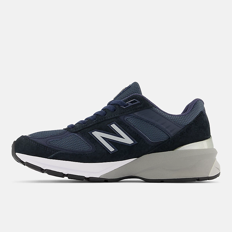 Gemaakt in de VS: 990v5 Core herenschoenen - Marineblauw met zilver
