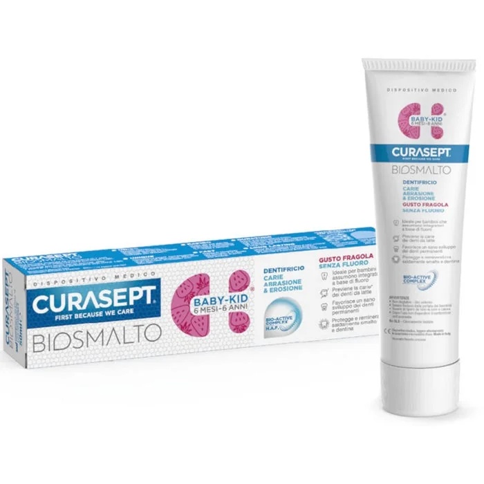 CURASEPT Curasept Biosmalto Dentifrice bébé-enfant sans fluorure 50 ml