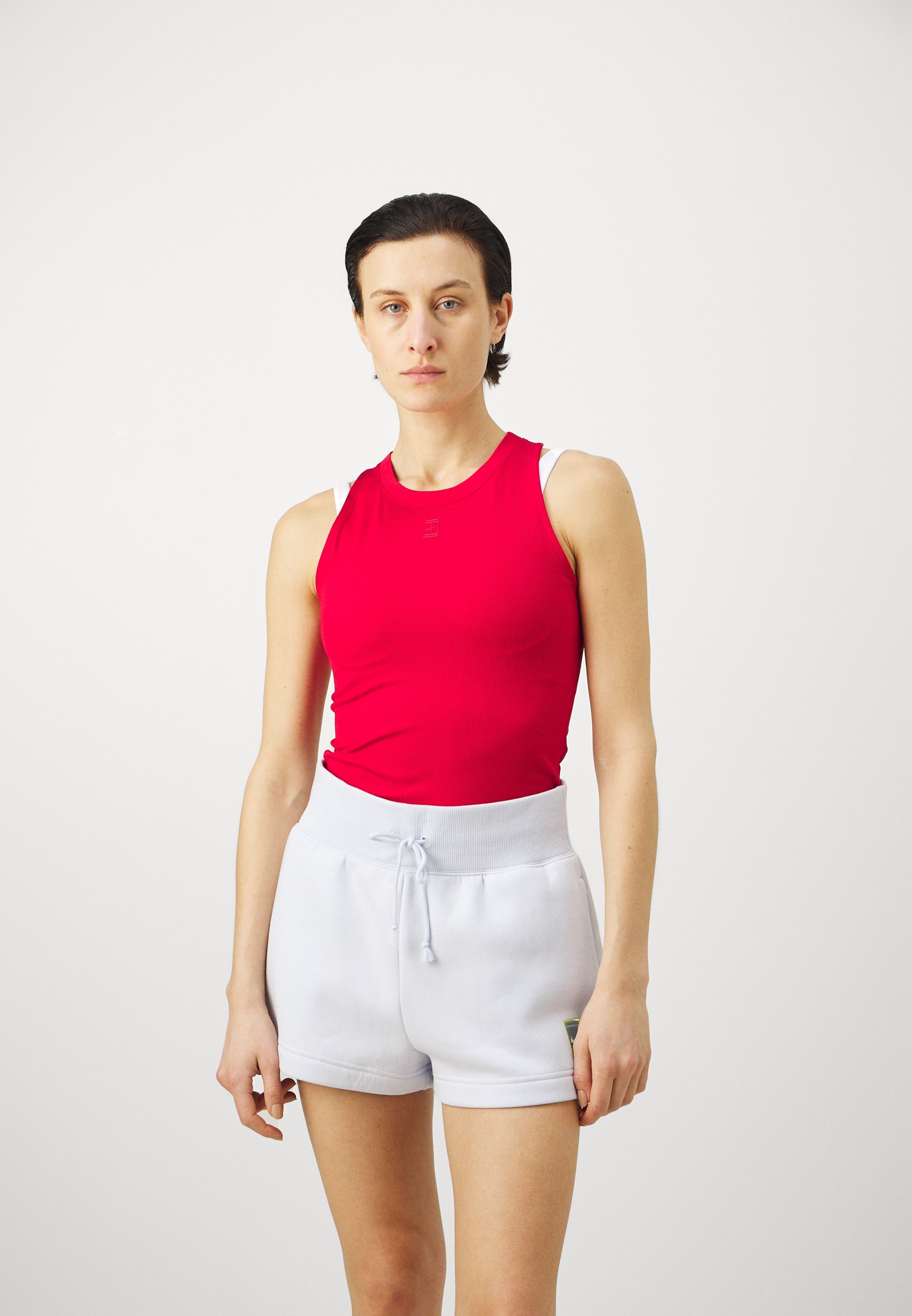 NIKECOURT ADVANTAGE TANK - Topper - black/white/whiteNike Performance