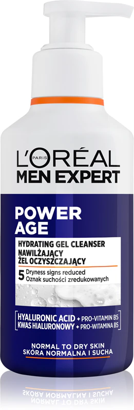 L'Oréal Paris Men Expert Power Age Feuchtigkeitsspendendes Reinigungsgel für Männer