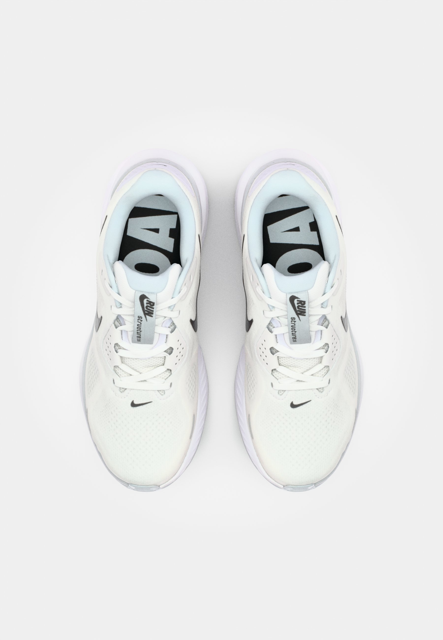 Nike Performance STRUCTURE 26 - Chaussures de running sur route - blanc/noir/platine pur