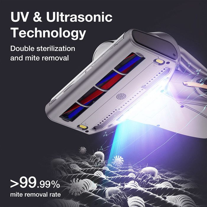 Aspirapolvere antiacaro. UV-C JIMMY BX7 Pro 700W 60°C Sensore di polvere a ultrasuoni per la pulizia di materassi 245mm