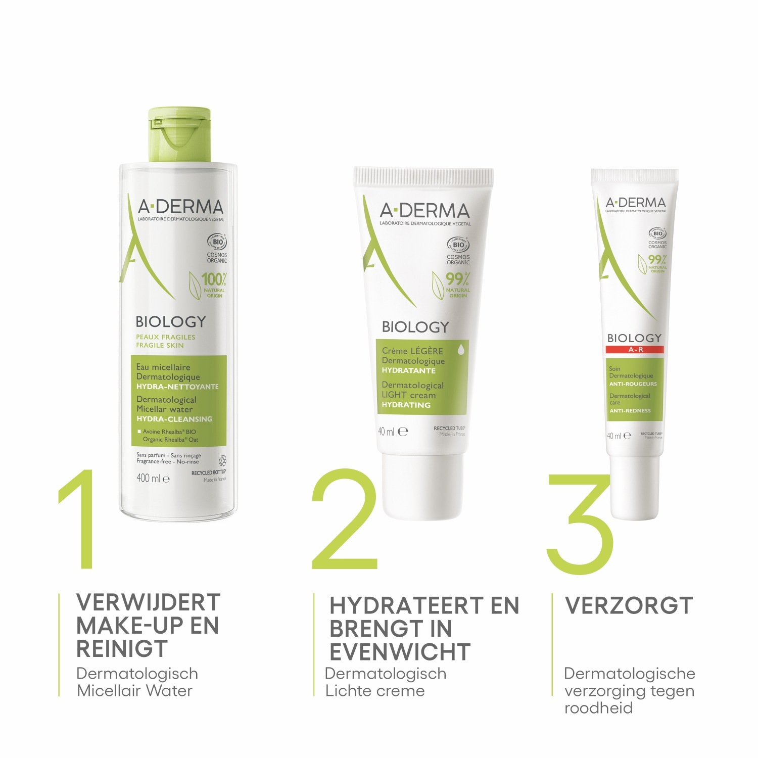A-DERMA micelārais ūdens – dermatoloģiskais micelārais ūdens – 400 ml