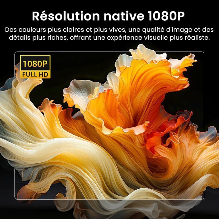 Proyector portátil ZOKKO 4K - Resolución nativa Full HD 1080p - Tecnología Bluetooth 5.1