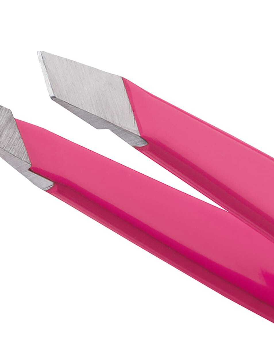 TWEEZERMAN MINI KOSA PINCETA NEON RUŽIČASTA