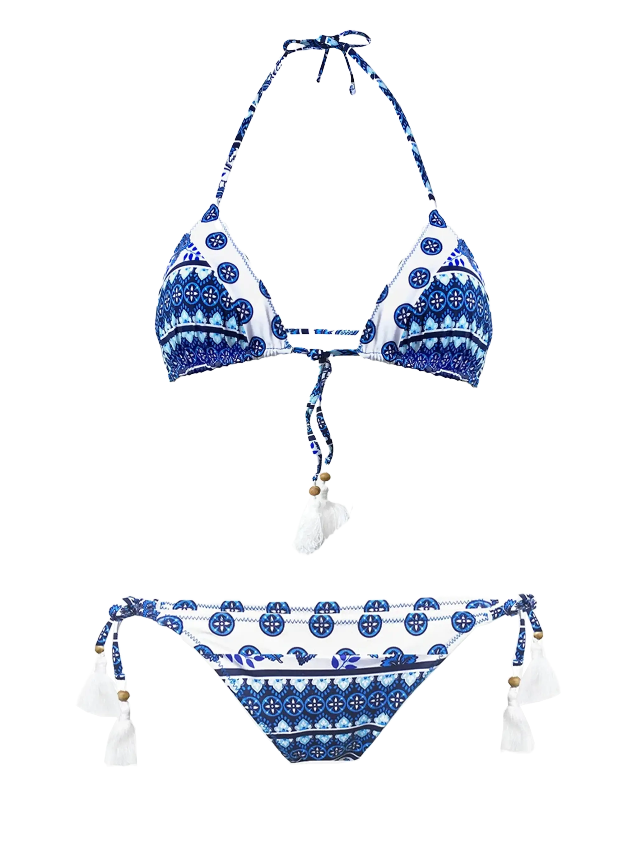 Triangelbikini met zigeunerprint