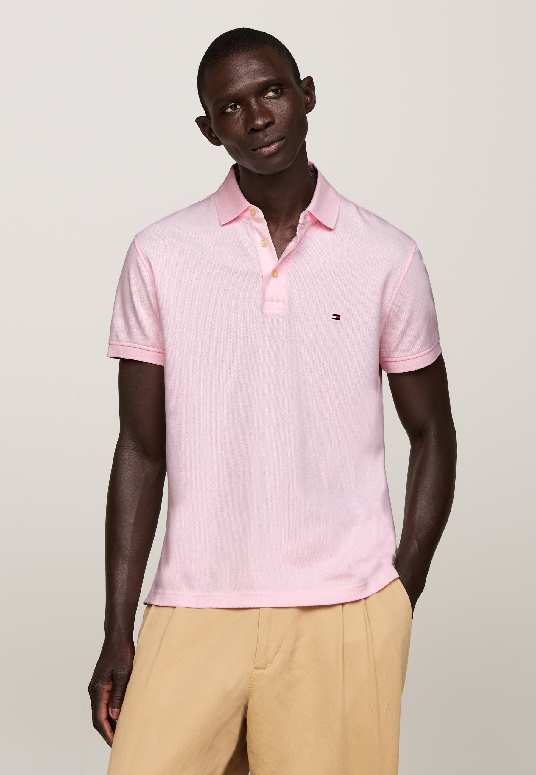 Tommy Hilfiger SLIM - Poloshirt - lichtroze