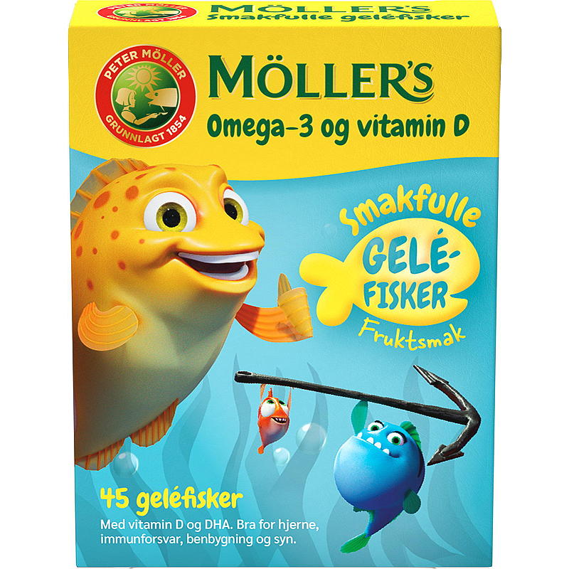 Möller's Möller's Omega-3 45 bitar fisk frukt