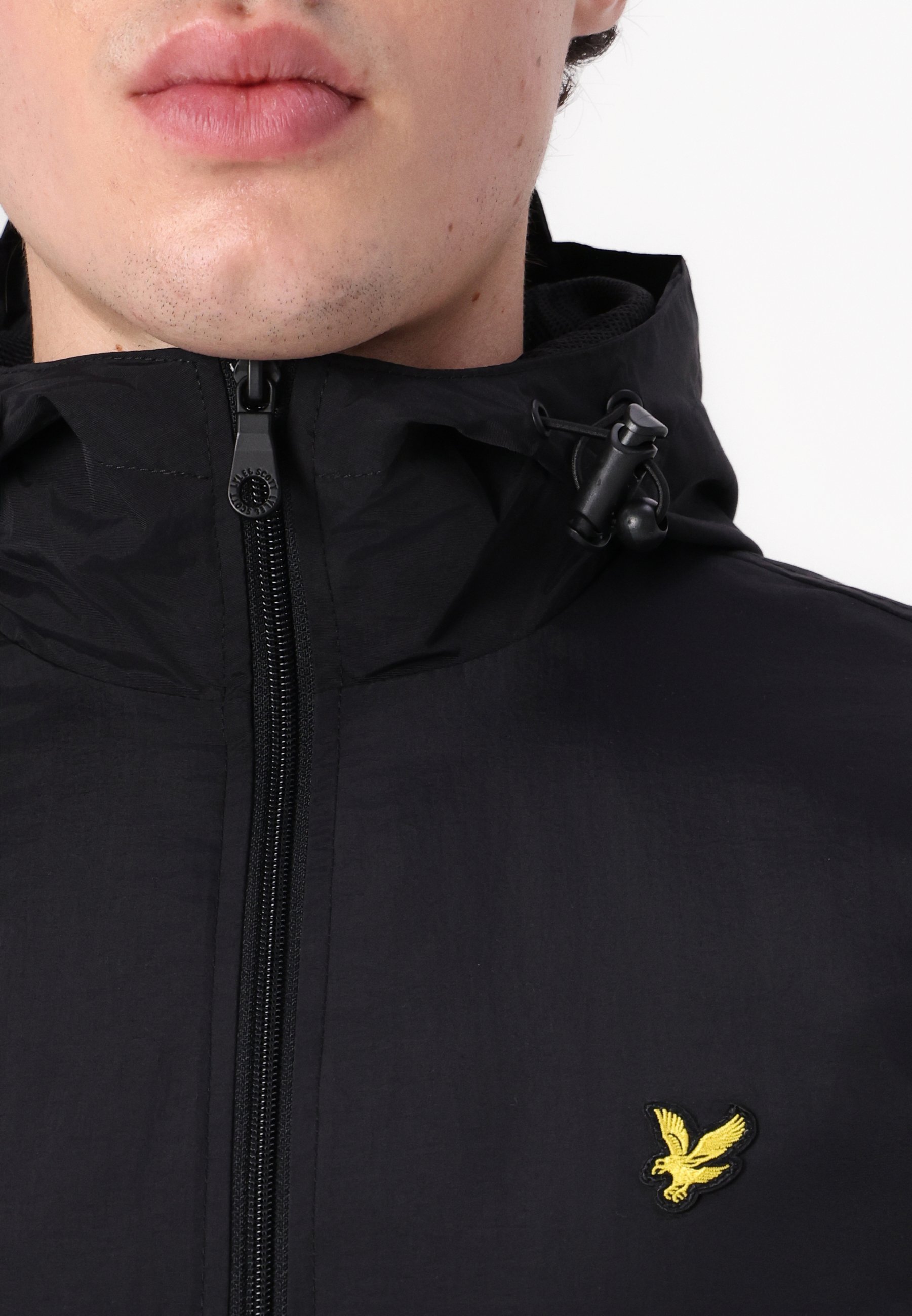 Lyle & Scott jas met ritssluiting - Zomerjas - zwart