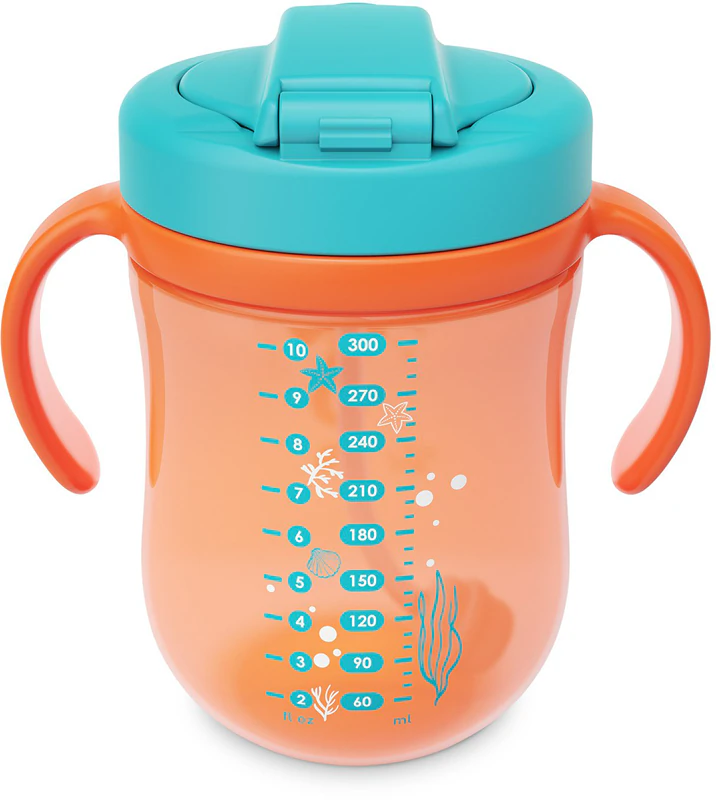 Baboo Cup met siliconen rietje en Gravity Ball beker met rietje