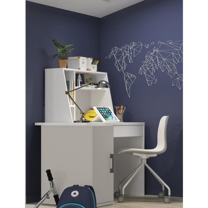 Escritorio urbano UGO, gris, Ancho: 88 cm, Alto: 52 cm, Profundidad: 30 cm - GAMI