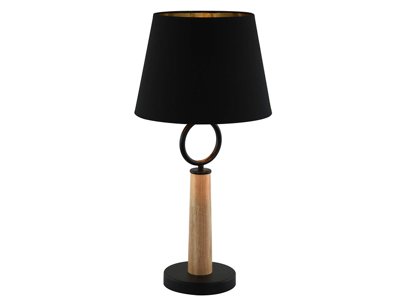 Lampa stołowa Trosa drewniana brązowa